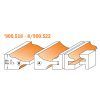 Estuche de 3 fresas para puertas CMT Serie 8/900.518-522 4 JUEGO FRESAS 8 900 518 522 CMT 2