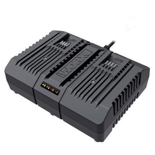 Cargador doble rápido 20V WORX WA3883 1 Cargador doble rápido 20V WORX WA3883