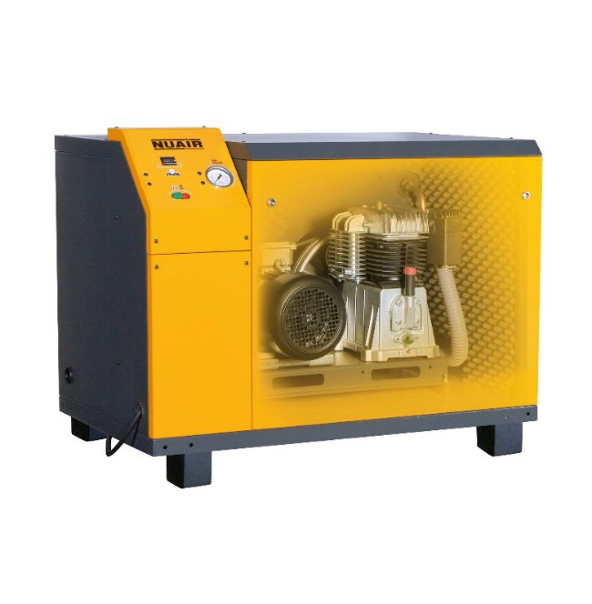 Compresor de pistón insonorizado Nuair AIRSIL 2 NB4/4FT (4Hp) 2 Compresor de pistón insonorizado Nuair AIRSIL 2 NB4/4FT (4Hp) - Imagen 2