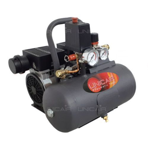 Compresor silencioso Unicair CS-1.0/6L (1Hp/6L) sin aceite 1 Compresor silencioso Unicair CS-1.0/6L (1Hp/6L) sin aceite