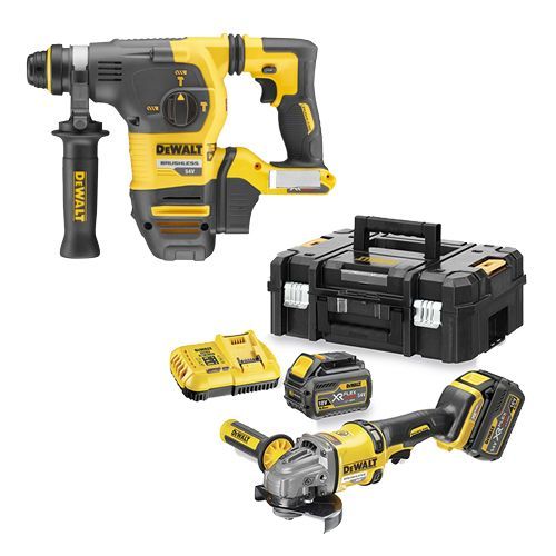 Kit Mini-Amoladora DeWALT + Martillo Electroneumático CPROF401 XR FLEXVOLT LI-ION(54V) 1 Kit Mini-Amoladora DeWALT + Martillo Electroneumático CPROF401 XR FLEXVOLT LI-ION(54V)