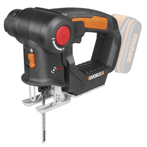 Sierra de calar y de sable 2 en 1 WORX AXIS WX550.9 (20V/sin batería) 1 Sierra de calar y de sable 2 en 1 WORX AXIS WX550.9 (20V/sin batería)