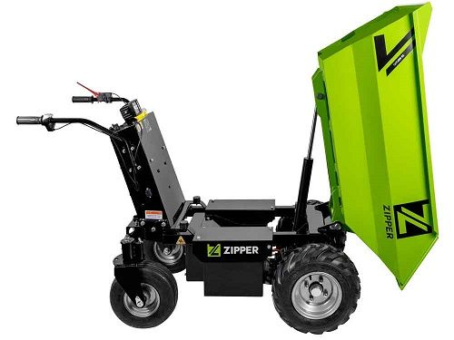 Mini dumper a batería con ruedas ZIPPER ZI-ED500 3 Mini dumper a batería con ruedas ZIPPER ZI-ED500 - Imagen 3