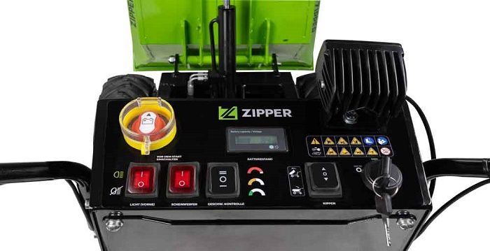Mini dumper a batería con ruedas ZIPPER ZI-ED500 5 Mini dumper a batería con ruedas ZIPPER ZI-ED500 - Imagen 5
