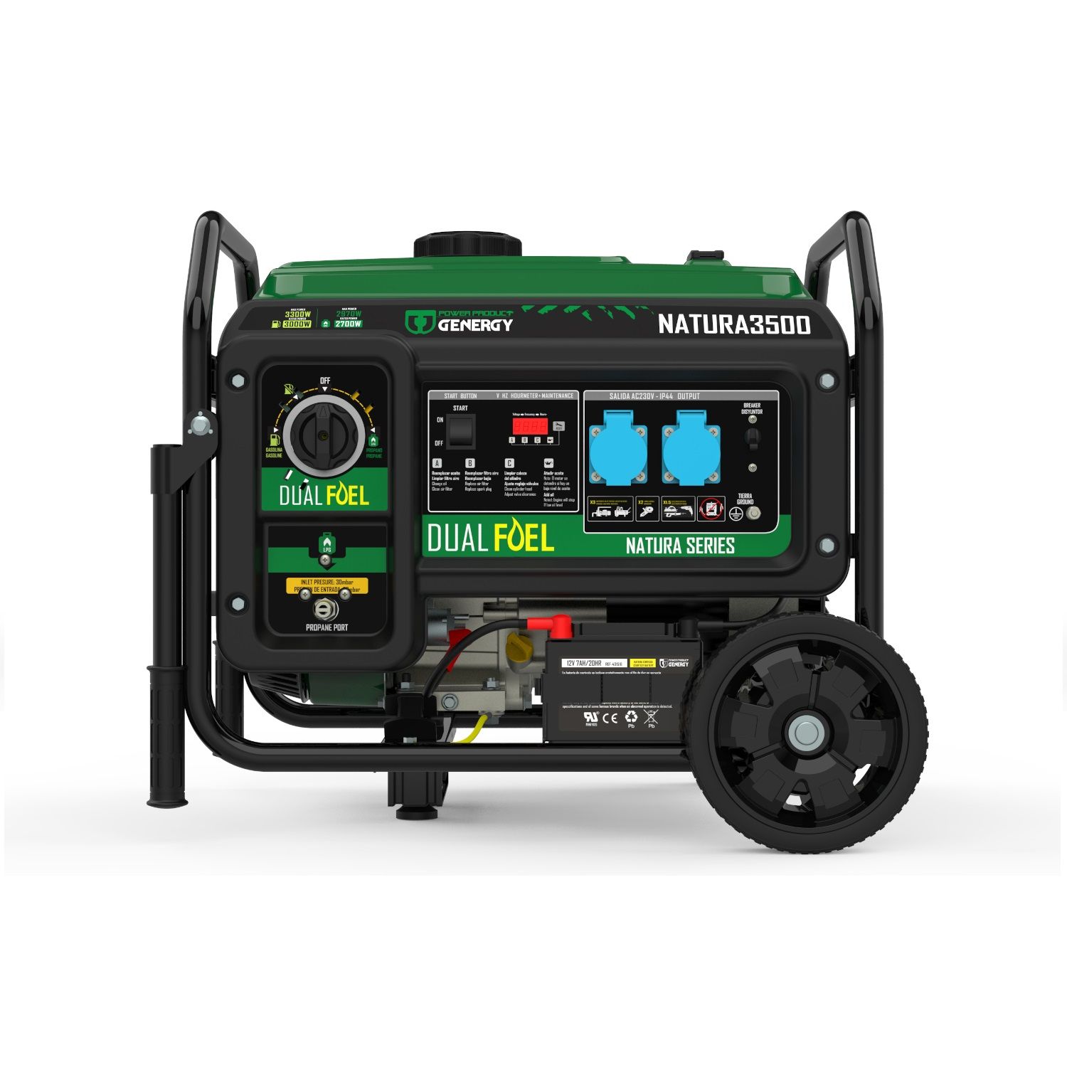 Generador de gas/gasolina Genergy Natura 3300 (3300W/230V) 5 Generador de gas/gasolina Genergy Natura 3300 (3300W/230V) - Imagen 5