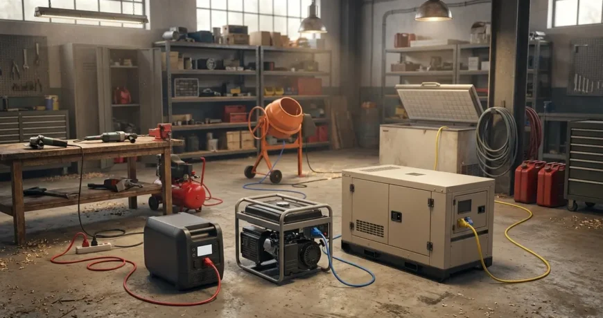 Qué generador eléctrico necesitas para obra, taller o casa de campo 1 Quy generador elyctrico necesito guya pryctica portada