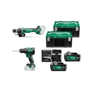 LOTE1813Z HIKOKI Taladro combinado DV18DEWFZ+ Amoladora G1813DAW2Z +2 BAT 5.0Ah+CARGADOR