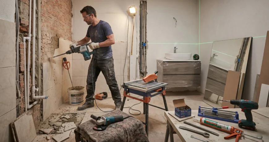 Reforma de baño: qué maquinaria y herramientas necesitas para hacerlo tú mismo 1 reforma bano herramientas