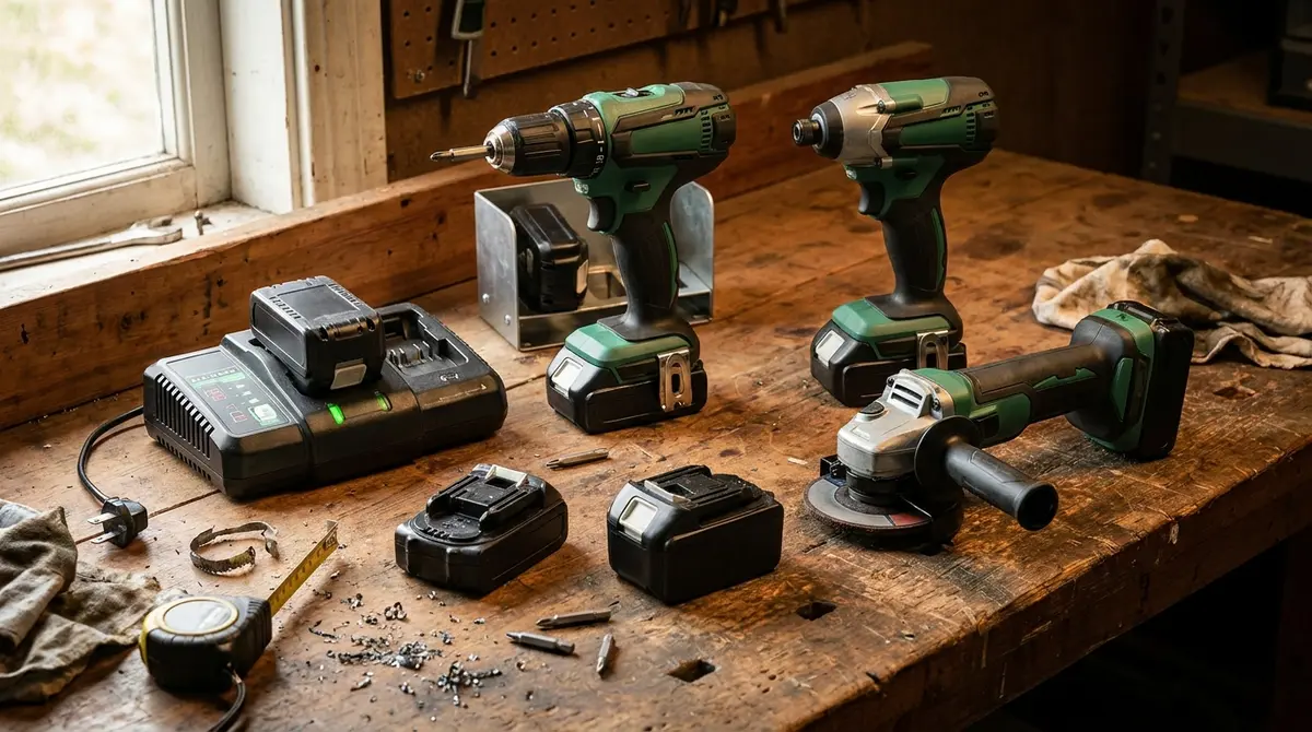 Cómo montar un kit de herramientas a batería compatible para tu equipo - detalle