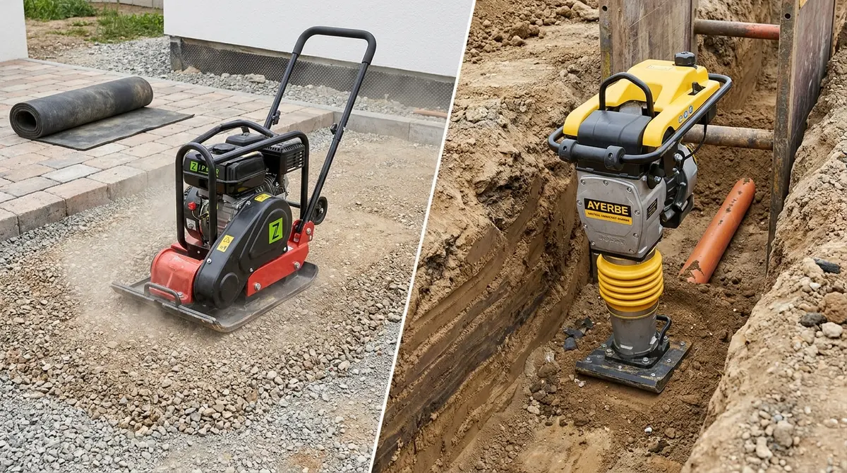 Bandejas vibrantes y compactación de suelos: cómo elegir modelo y potencia - detalle 2